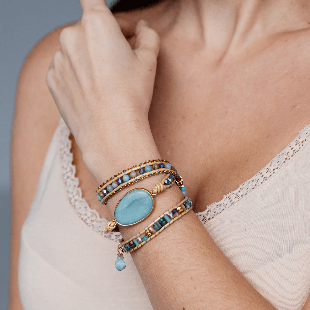 AMAZONIET DROOM EN HELING WIKKELARMBAND