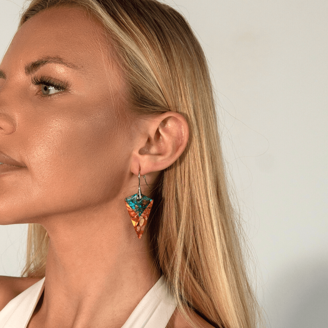 "CALM AFTER THE STORM" JASPIS PIJL OORBELLEN