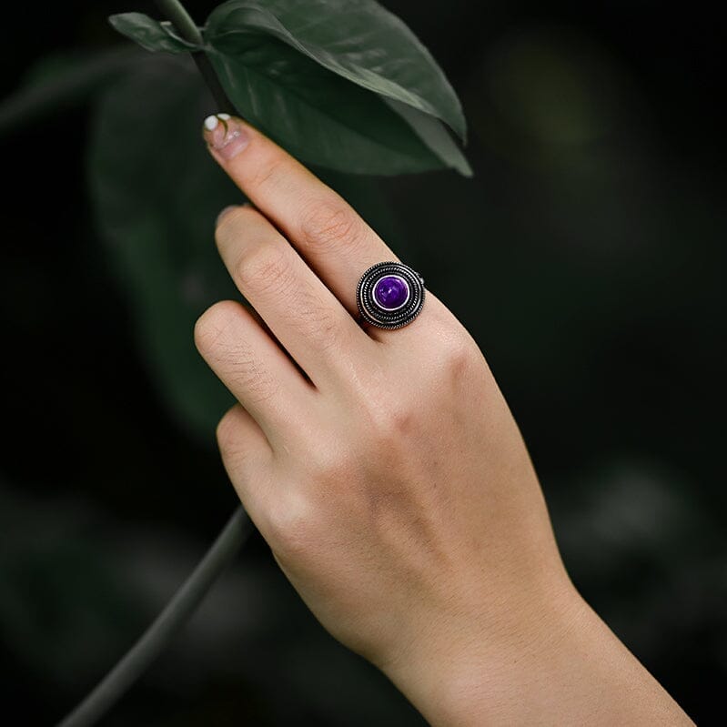 VESTA - AMETHIST KERN VAN HET UNIVERSUM RING