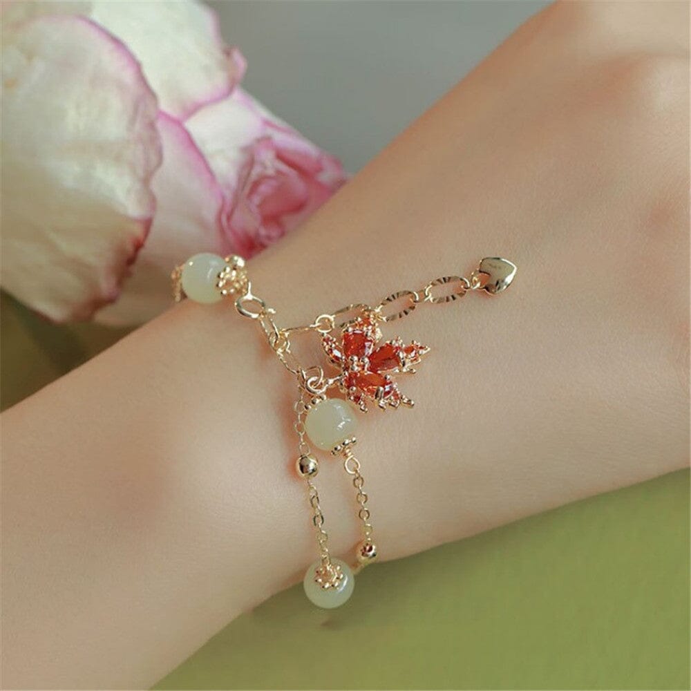 BLIJVENDE LIEFDE JADE ESDOORN ARMBAND