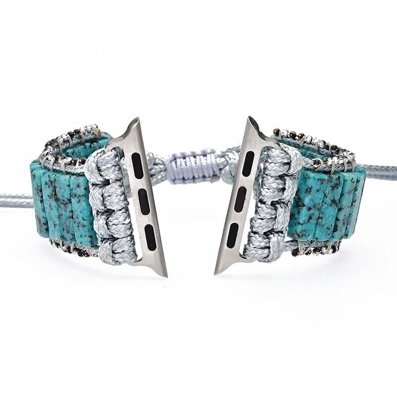 RUSTIG BLAUW SESAM APPLE HORLOGEBANDJE