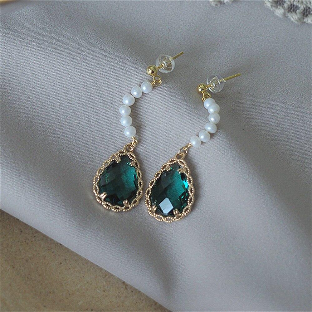 VINTAGE ZIRKOON & PAREL LUXE OORBELLEN