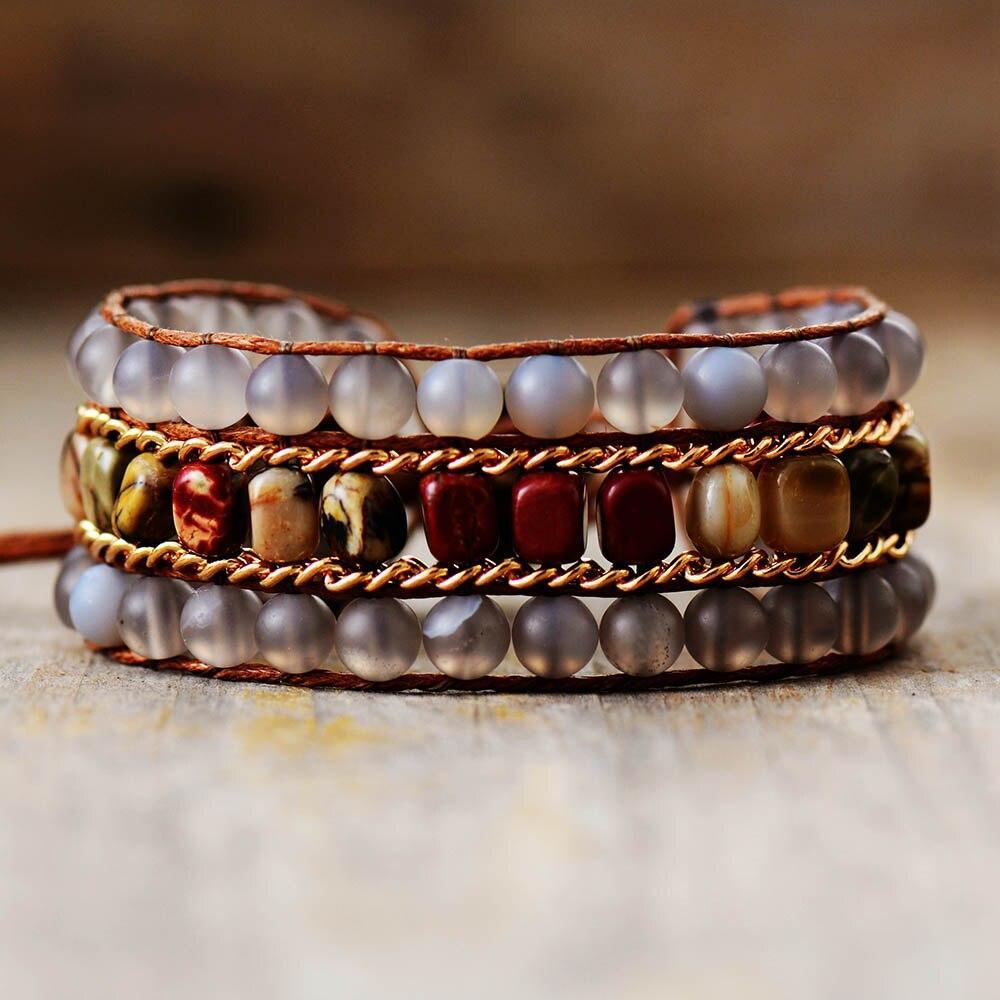 EENVOUDIG ELEGANTE OPAAK STENEN ARMBAND