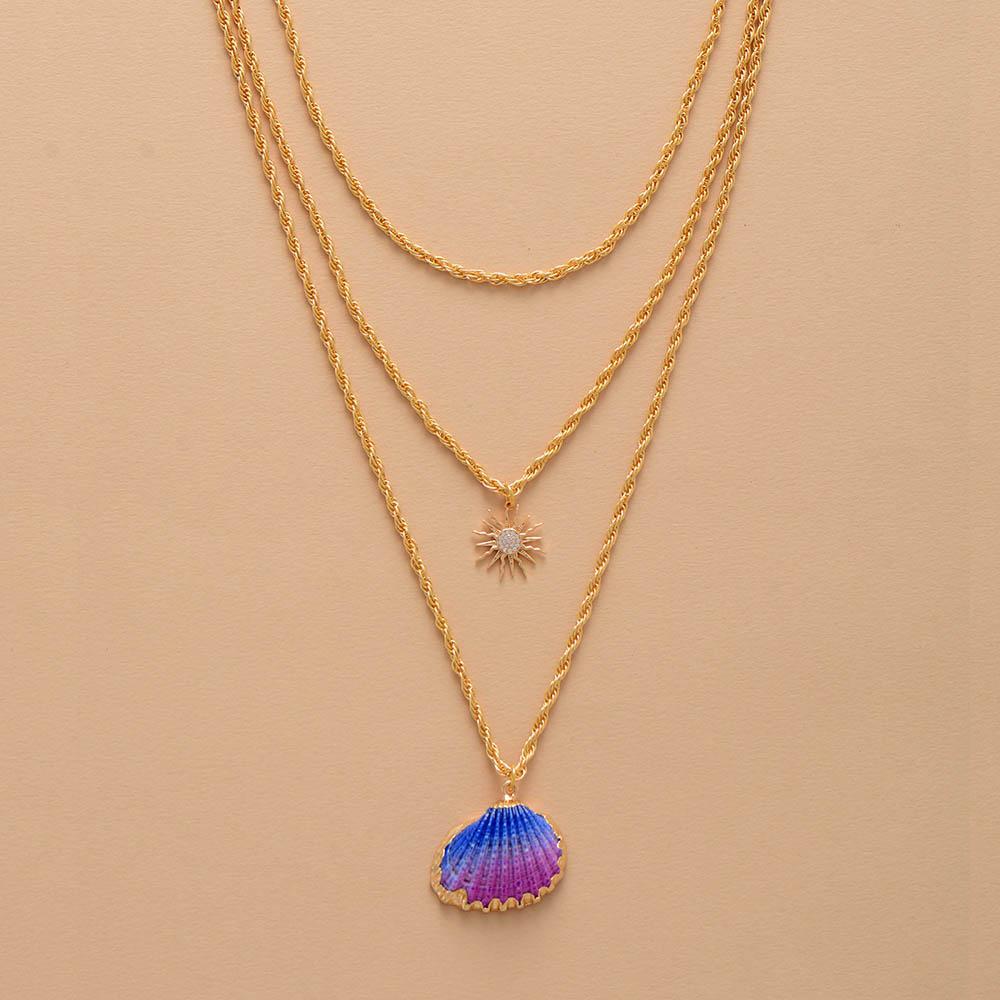 ZEE VAN GENEZING" SCHELP HANGER KETTING