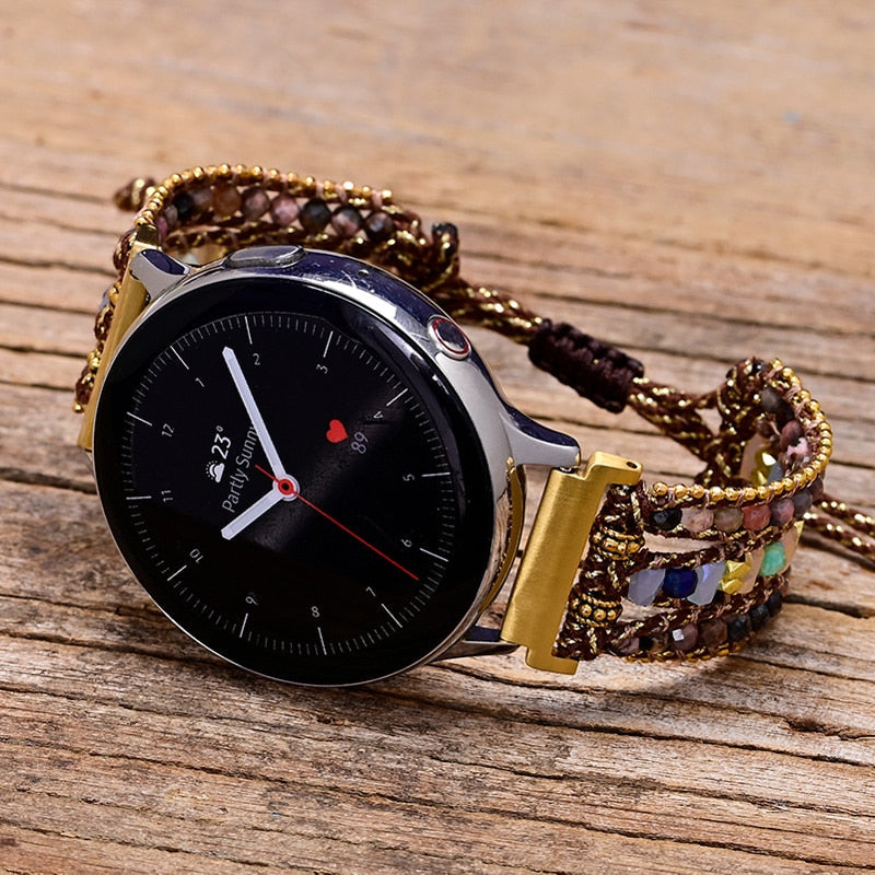 BETOVERENDE HEERLIJKHEDEN NATUURLIJKE EDELSTEEN SAMSUNG HORLOGEBANDJE