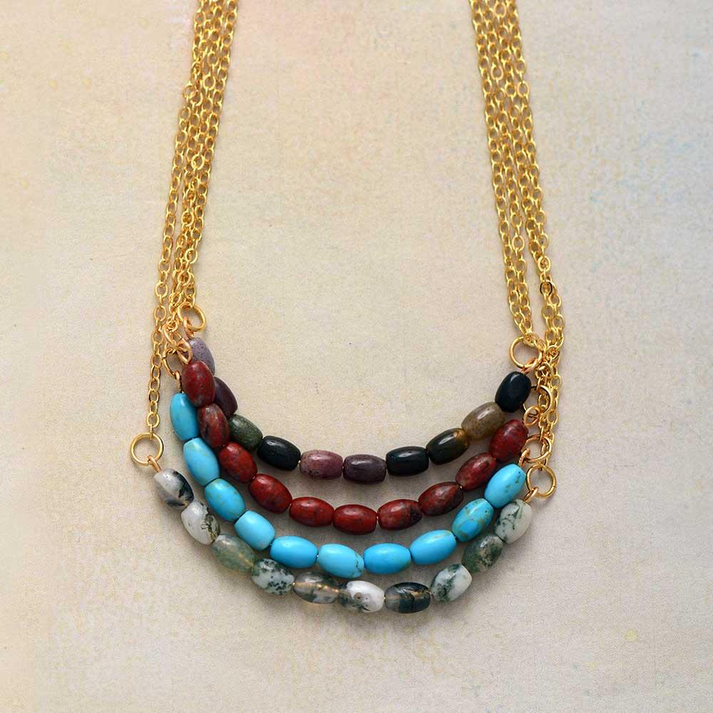 NATUURSTEEN MALA KETTING KETTING