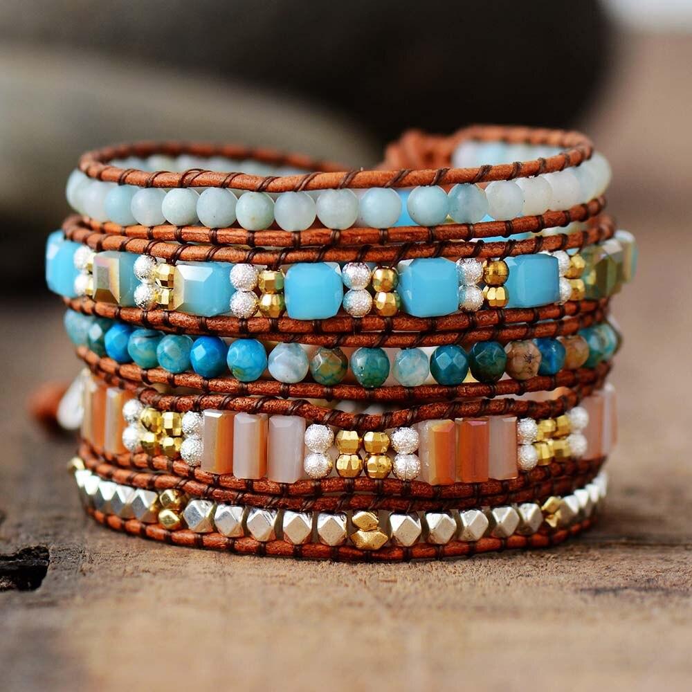 VINTAGE BOOM DES LEVENS 5 STRAND ARMBAND