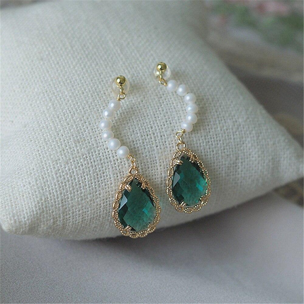 VINTAGE ZIRKOON & PAREL LUXE OORBELLEN