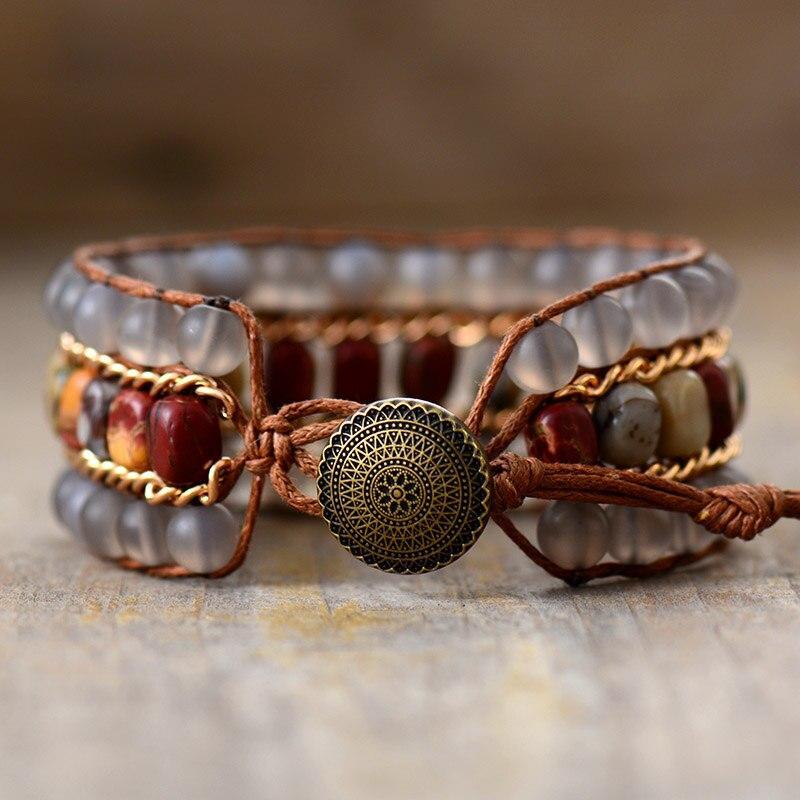 EENVOUDIG ELEGANTE OPAAK STENEN ARMBAND