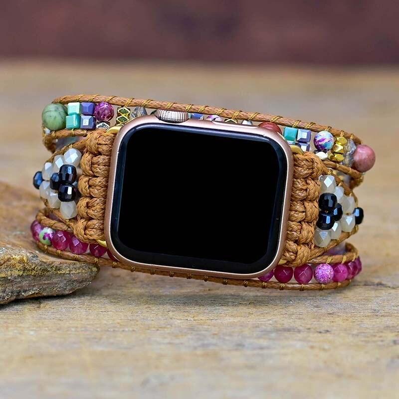 "A SPRINKLE OF COLORS" APPLE WATCH BANDJE MET EDELSTENEN