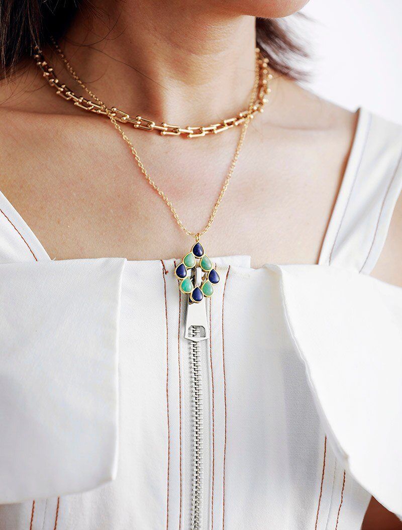 DE HELENDE KRACHT VAN TWEE MINERALEN HANGER KETTING