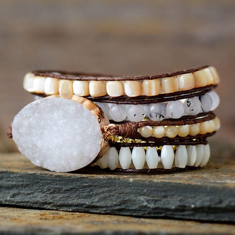 ZUIVERENDE WITTE JADE ARMBAND