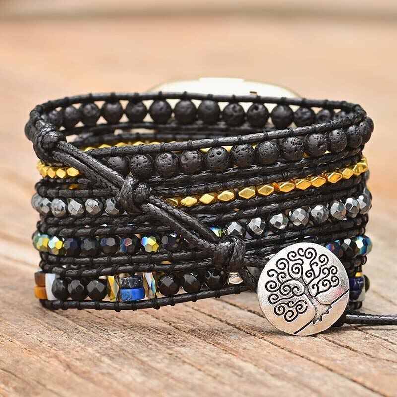 MIDNIGHT PEACE HEMATIET & LAVASTEEN FITBIT HORLOGEBANDJE