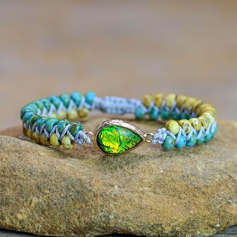 MYSTIC JUNGLE OPAL DROP ARMBAND