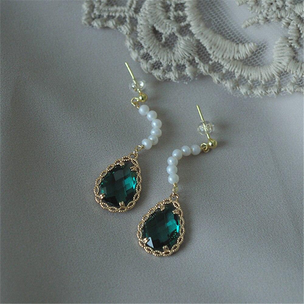 VINTAGE ZIRKOON & PAREL LUXE OORBELLEN