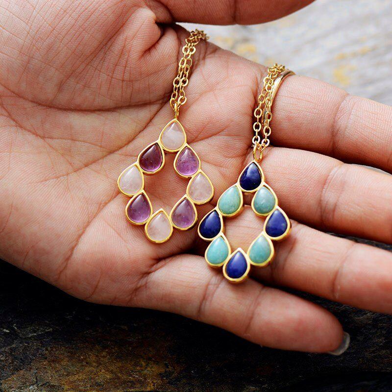 DE HELENDE KRACHT VAN TWEE MINERALEN HANGER KETTING