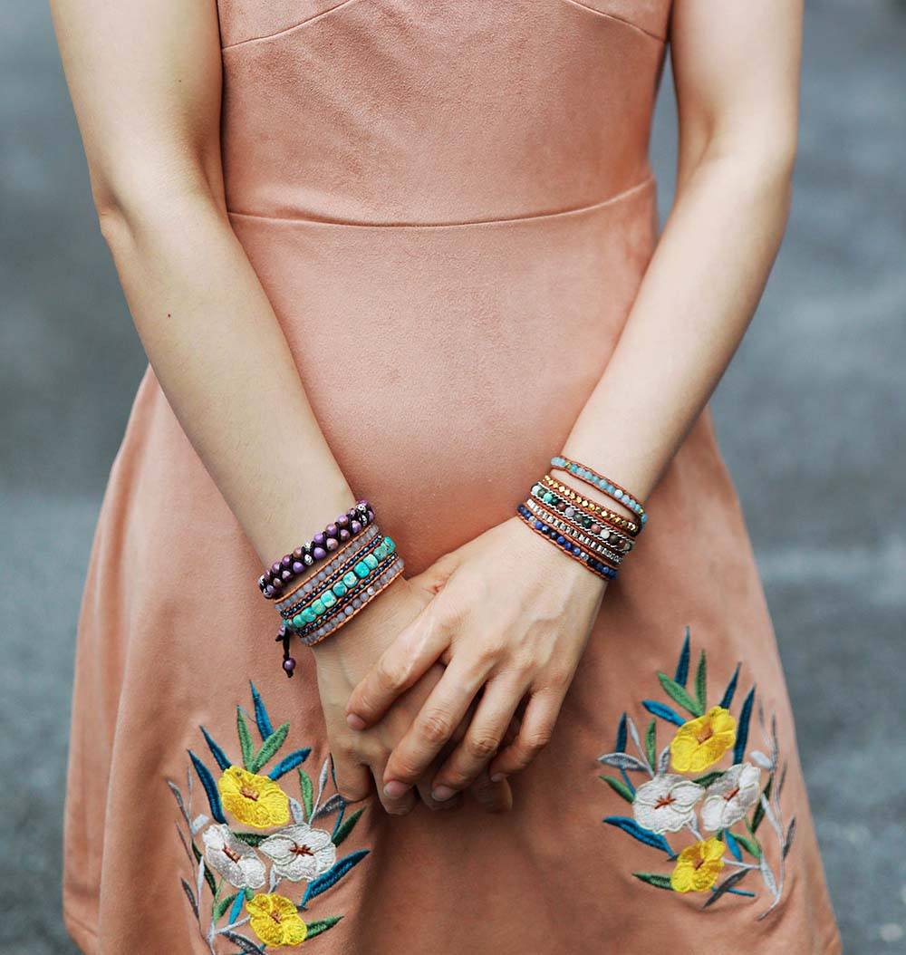 MULTILAYER OCEAAN JASPIS ARMBAND