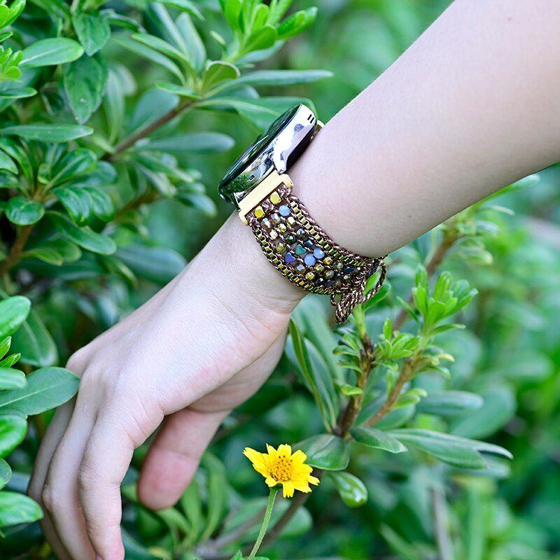 BETOVERENDE HEERLIJKHEDEN NATUURLIJKE EDELSTEEN SAMSUNG HORLOGEBANDJE