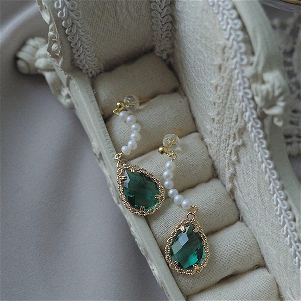 VINTAGE ZIRKOON & PAREL LUXE OORBELLEN