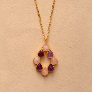 DE HELENDE KRACHT VAN TWEE MINERALEN HANGER KETTING