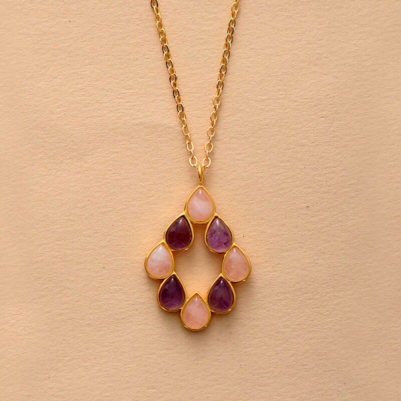 DE HELENDE KRACHT VAN TWEE MINERALEN HANGER KETTING