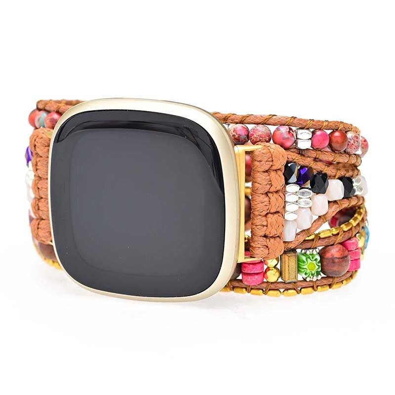 STRALENDE LIEFDESKEIZER & AGAAT FITBIT HORLOGEBANDJE