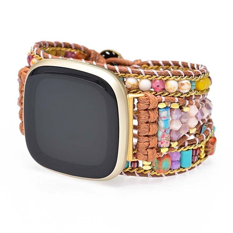 ABUNDANT INNOCENCE NATUURLIJKE EDELSTEEN FITBIT HORLOGEBANDJE