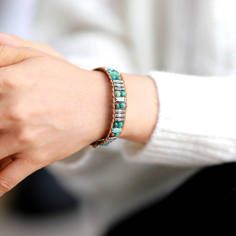 "SPUR OF LIFE" JASPIS KRALEN ARMBAND