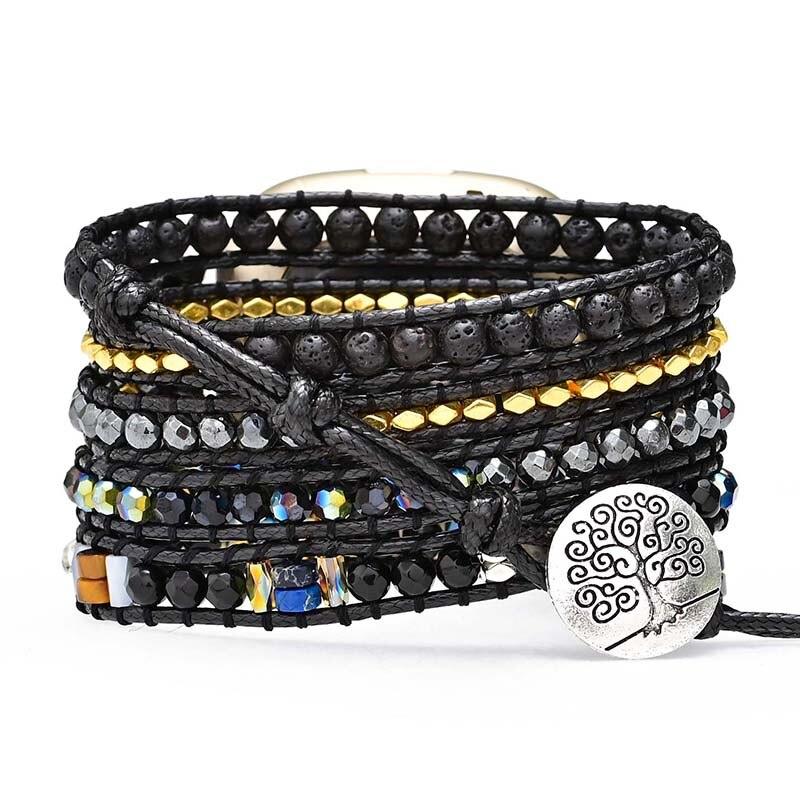 MIDNIGHT PEACE HEMATIET & LAVASTEEN FITBIT HORLOGEBANDJE