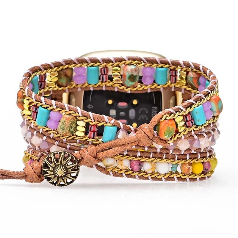 ABUNDANT INNOCENCE NATUURLIJKE EDELSTEEN FITBIT HORLOGEBANDJE