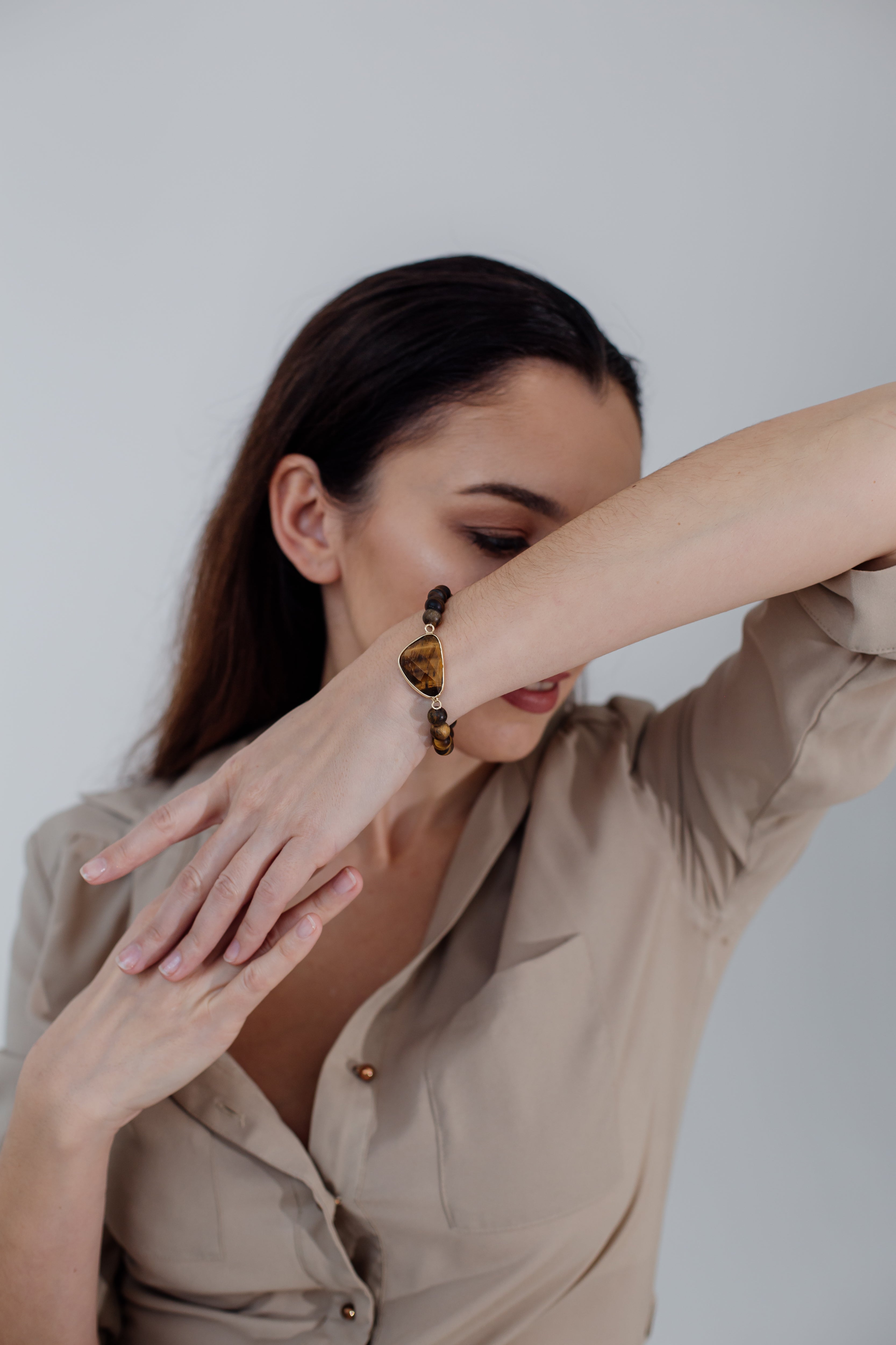 TIJGEROOG GODDELIJKHEID KRALEN ARMBAND