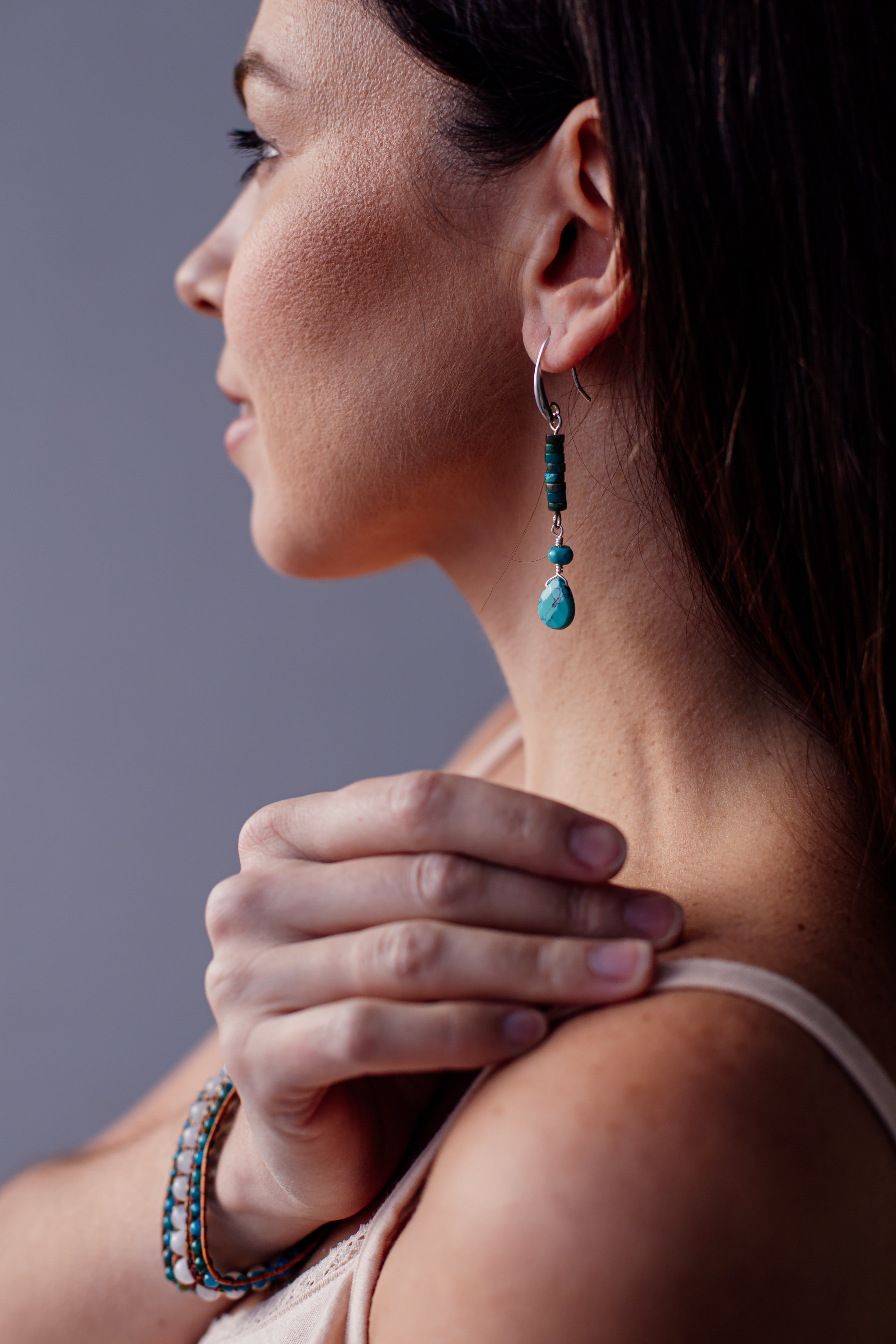 BLAUWE OCEAAN OORBELLEN