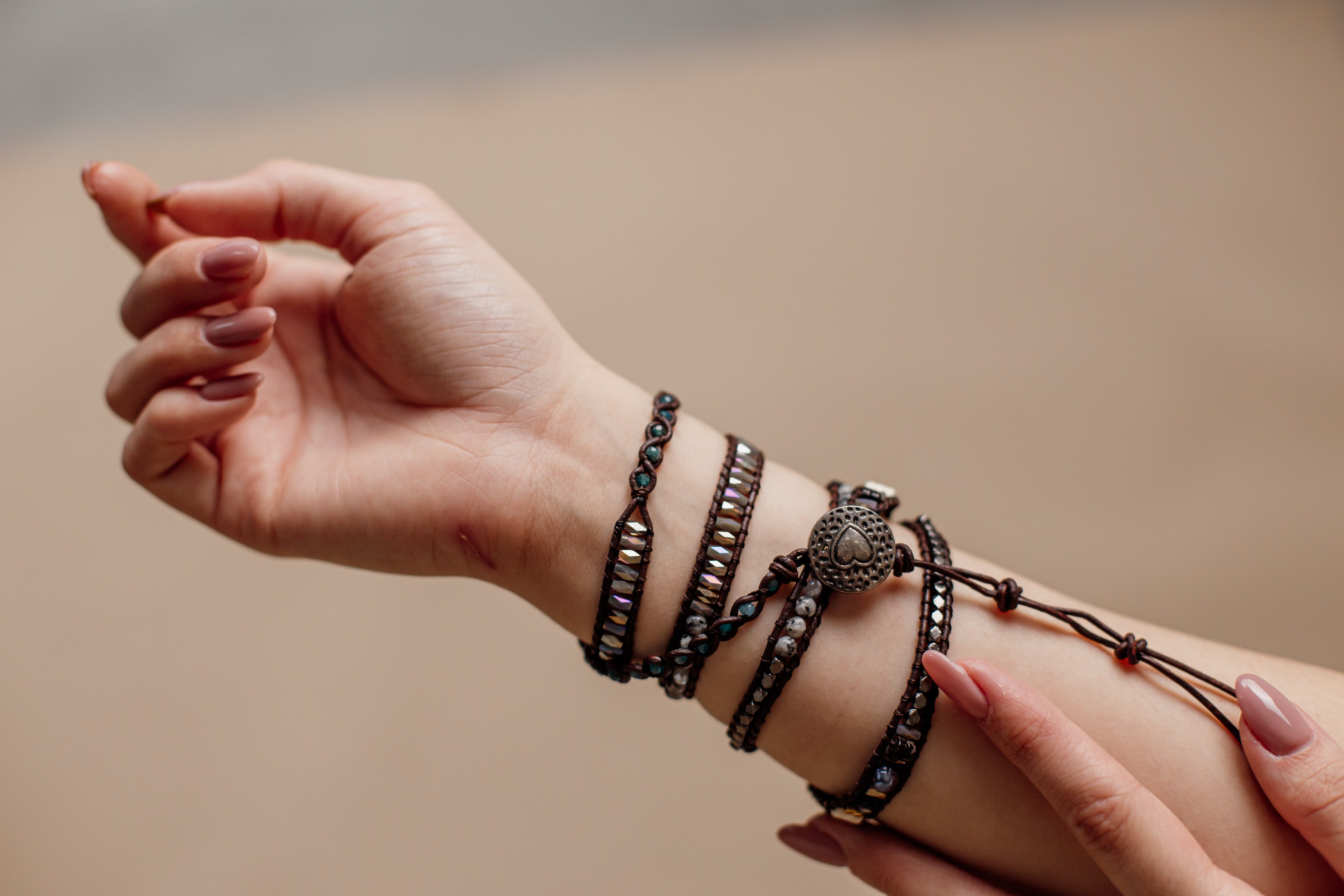 HELING ZEBRA JASPIS WIKKELARMBAND