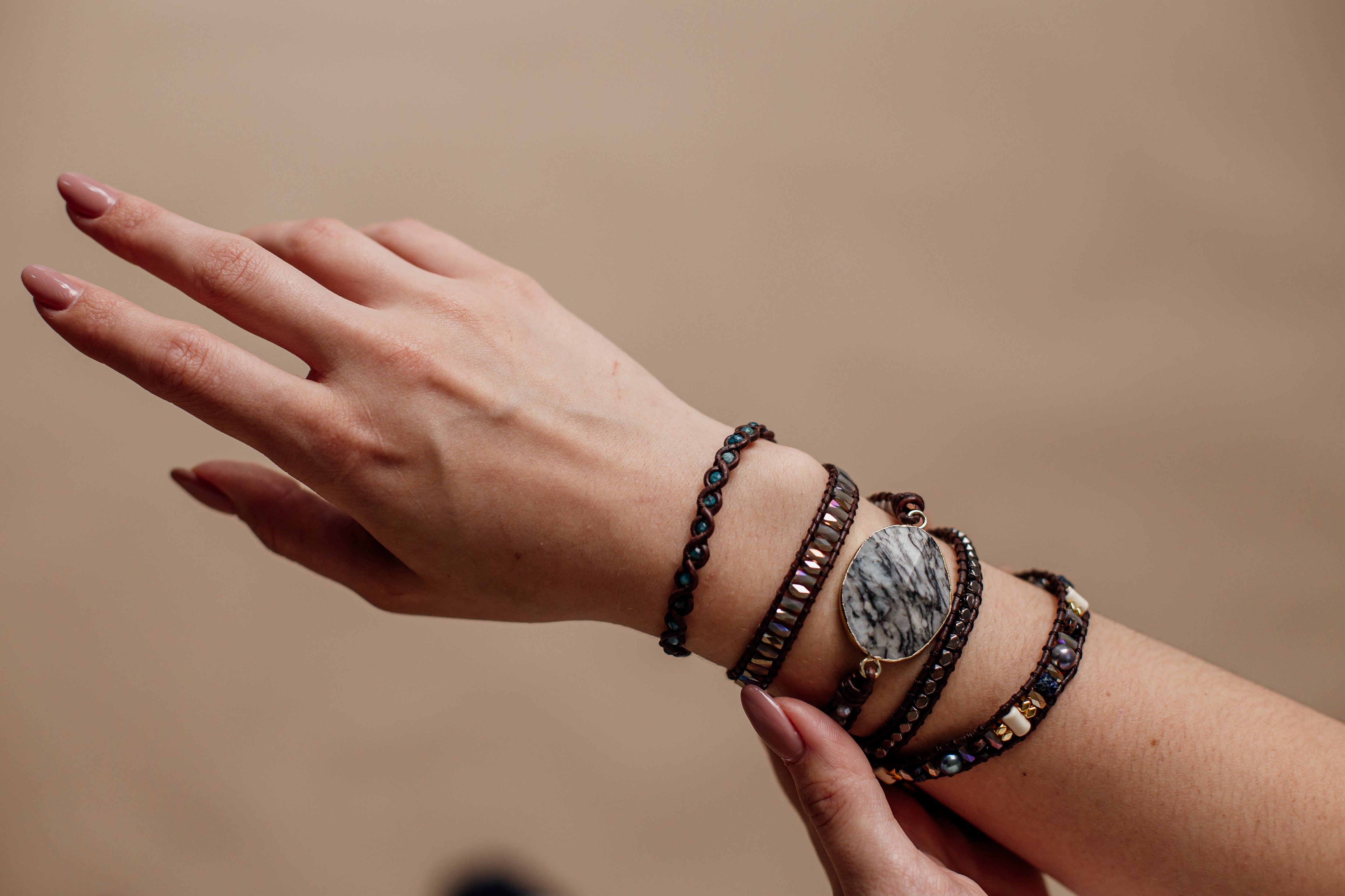 HELING ZEBRA JASPIS WIKKELARMBAND