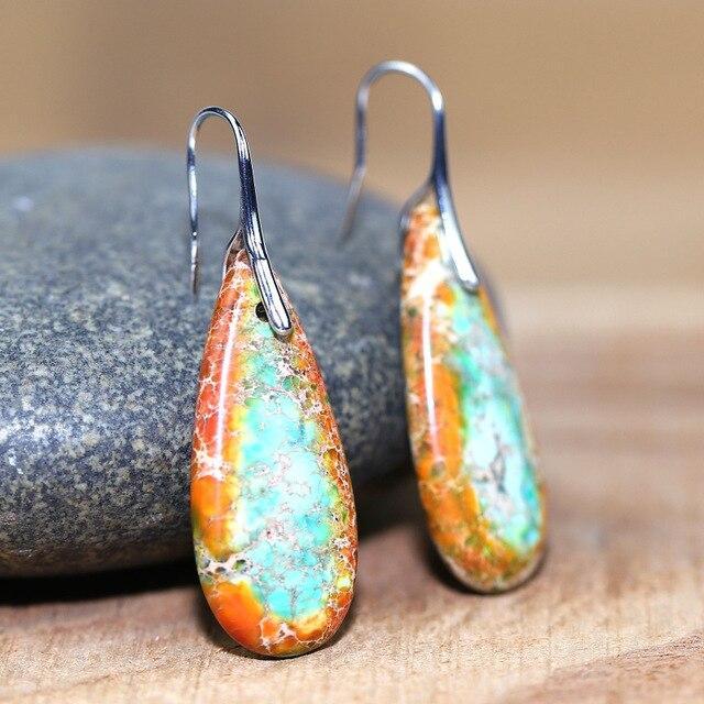 SUPREME HELING JASPIS OORBELLEN