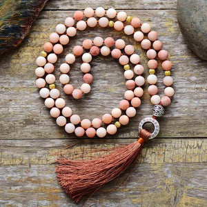 BOHEEMSE KRALEN YOGA MALA KETTING