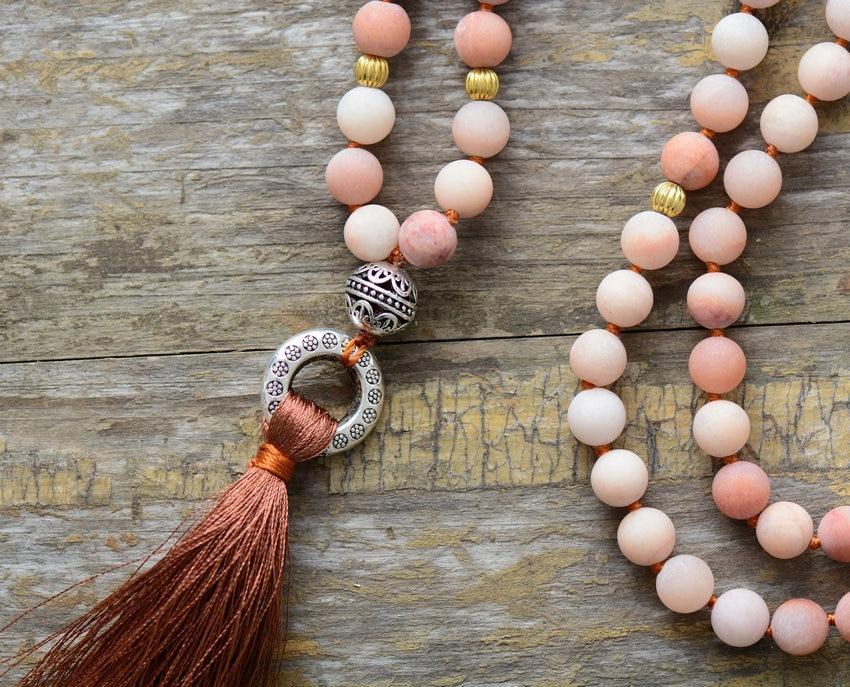 BOHEEMSE KRALEN YOGA MALA KETTING