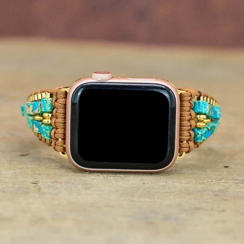 OPVALLENDE SERENITEIT KEIZER & HEMATIET APPLE HORLOGEBANDJE