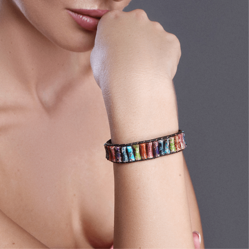 CHAKRA BALANCERENDE JASPIS ARMBAND