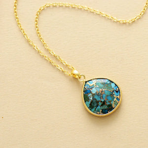 Betoverende Azure Elegance Turquoise Ketting