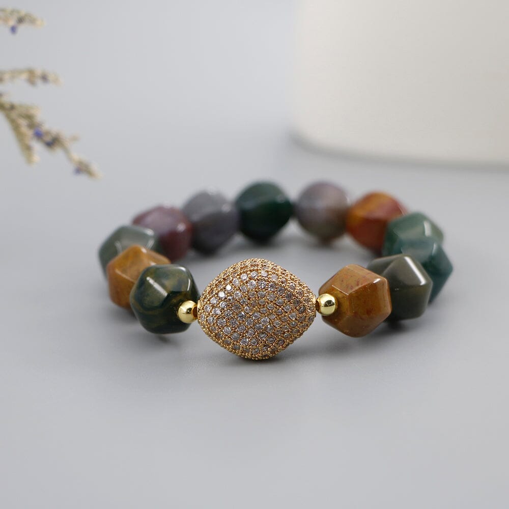 Gouden Aura Indian Agaat Armband