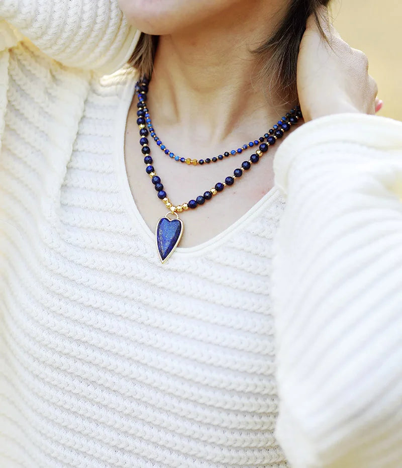 Hemelse Horizon Lapis Lazuli & Turquoise Ketting