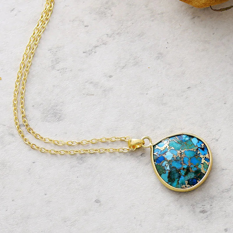 Betoverende Azure Elegance Turquoise Ketting