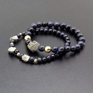 Astral Guardian Onyx & Pyriet Armband