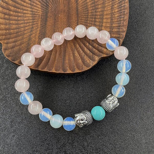 Radiant Serenity Natuurlijke Edelstenen Boeddha Armband Collectie