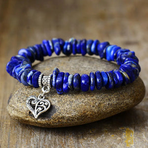 Azure Serenity Aquamarijn & Lapis Lazuli Armband