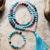 Fluister Oceaan Turquoise Mala Set