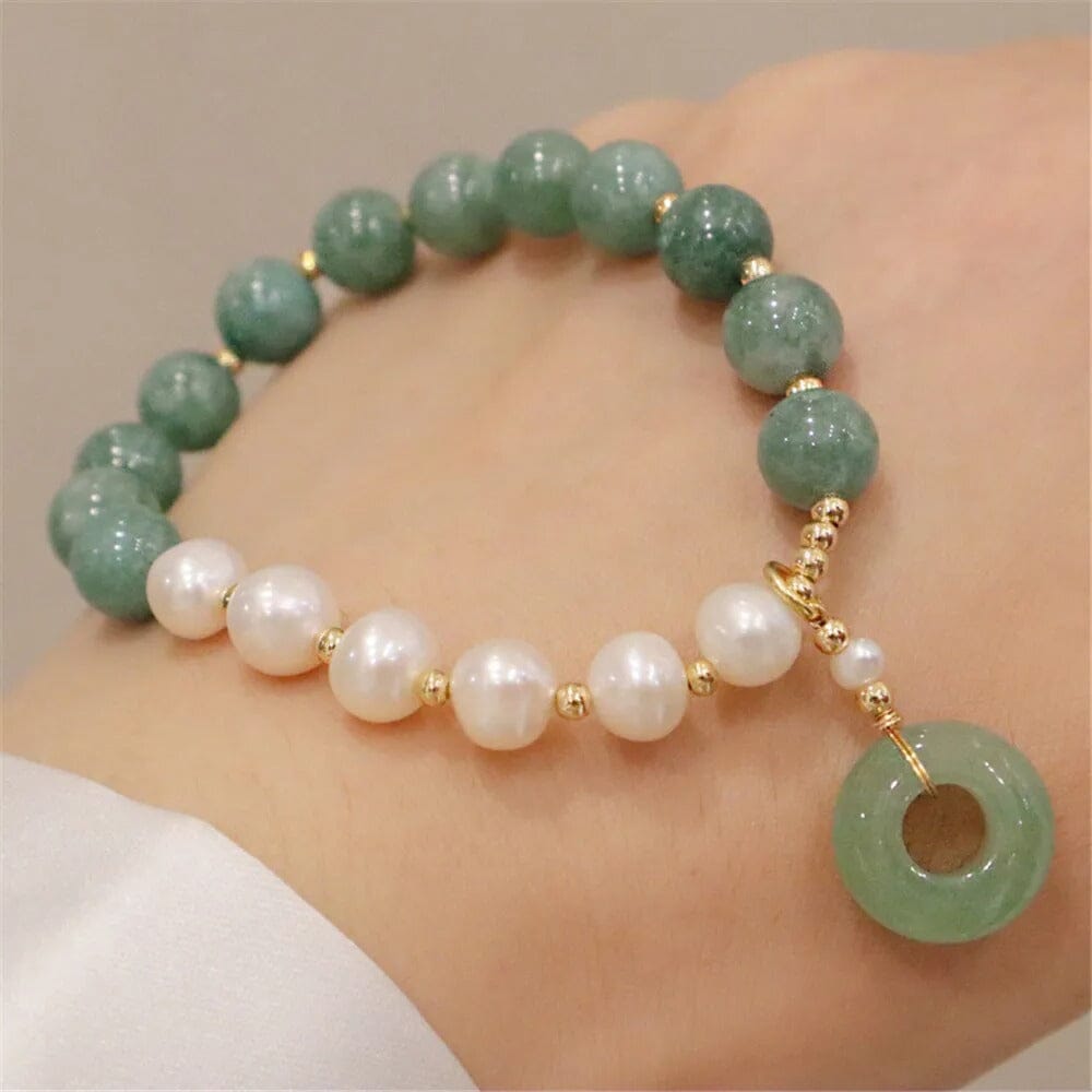 Betoverende Jade Parel Armband