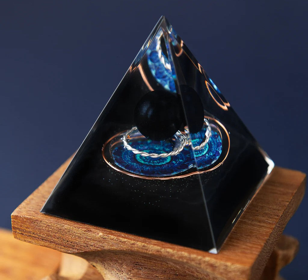 Obsidiaan Hart Orgoniet Piramide