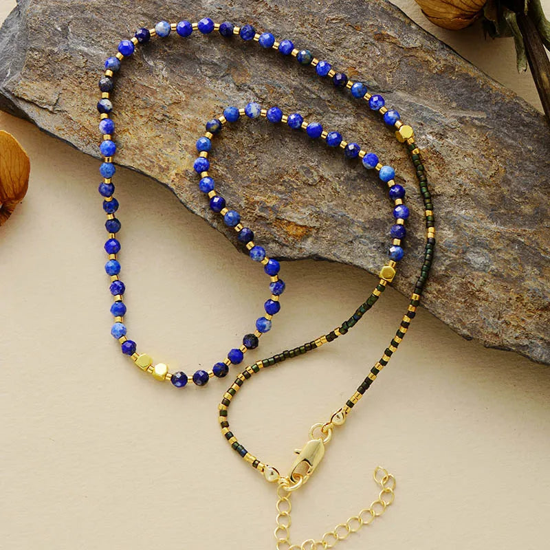 Hemelse Horizon Lapis Lazuli & Turquoise Ketting